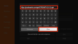 6 ENTER URL PROSTREAM