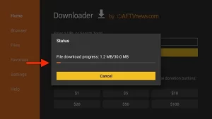 7 WAIT FOR DOWNLOAD TO COMPLETE