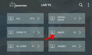 SMARTERS DASHBOARD CHANNELS